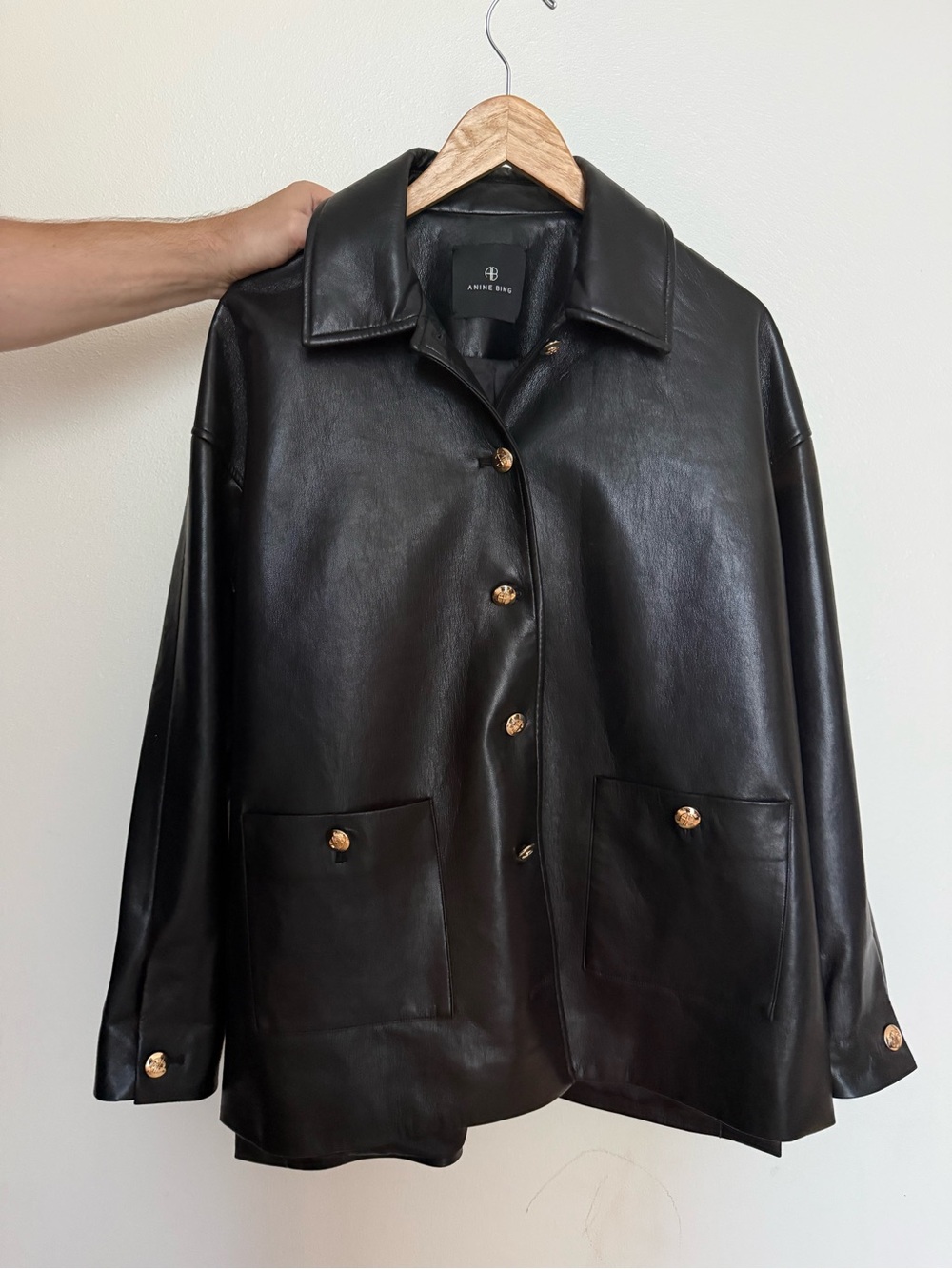 Anine Bing leather Luca jacket Smal - Picture 7 of 8